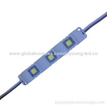 Super-brightness Waterproof 3-LED 5050 LED Injection Module with Lens, IP67, 12V, 18-20lm